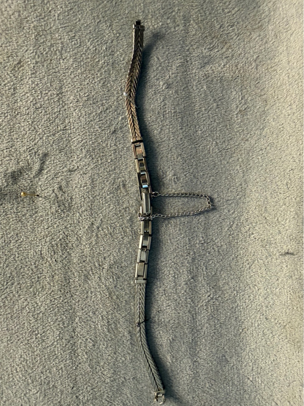 Vintage 1960’s White Gold Filled Replacement Watch Band.